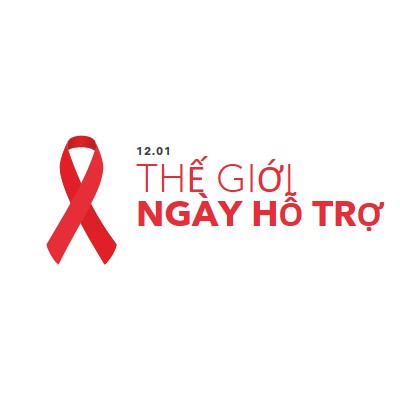 Công nhận Ngày Thế giới PHÒNG CHỐNG AIDS white modern-simple