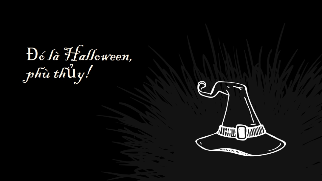 Đó là Halloween black whimsical-line