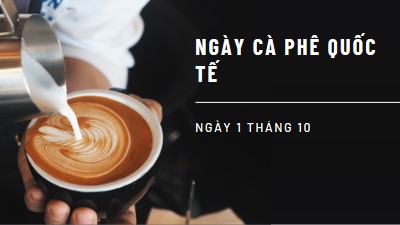 Ngày Cà phê Quốc tế brown modern-simple