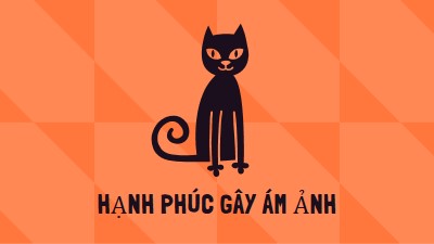 Hạnh phúc gây ám ảnh orange whimsical-color-block