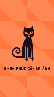 Hạnh phúc gây ám ảnh orange whimsical-color-block