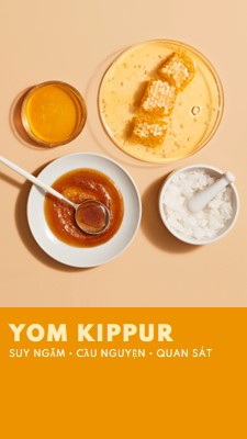 Một Yom Kippur ngọt ngào yellow modern-simple