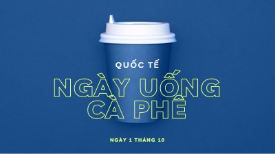 Văn hóa quán cà phê blue modern-bold