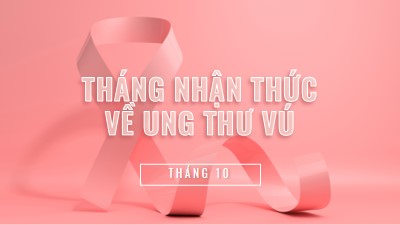 Nhận thức về ung thư vú pink modern-bold