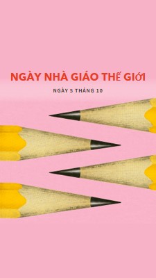 Giáo viên nổi bật pink modern-bold