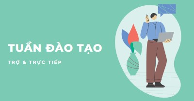 Tuần đào tạo green modern-color-block