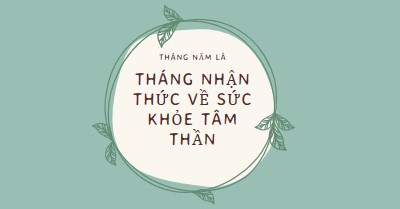 Tôn trọng nhận thức về sức khỏe tâm thần green organic-simple