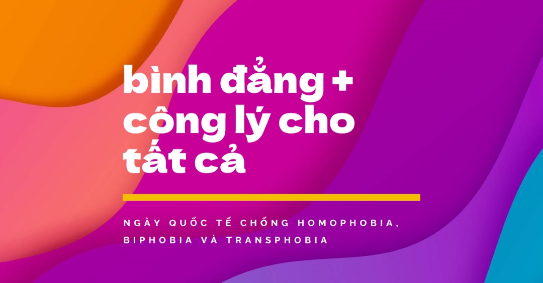 Honor International Day Against Homophobia purple modern-bold