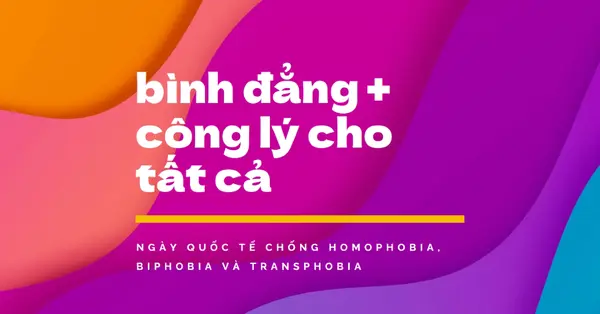 Honor International Day Against Homophobia purple modern-bold
