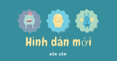 Các hình dán mới sắp ra mắt blue whimsical-color-block