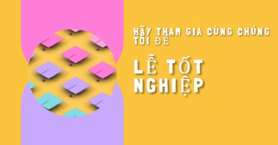 Tham gia lễ tốt nghiệp yellow whimsical-color-block