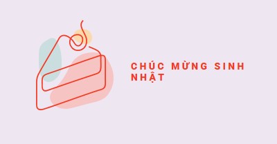 Một lát chúc mừng sinh nhật purple whimsical-line