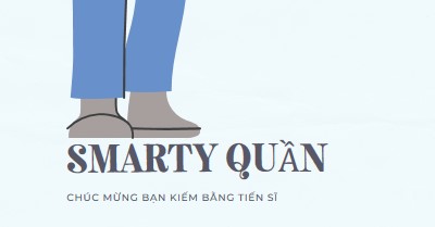 Quần thông minh blue modern-color-block