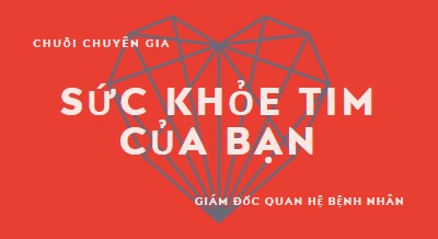 Sức khỏe tim của bạn red modern-bold