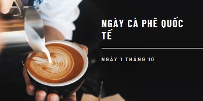 Ngày Cà phê Quốc tế brown modern-simple