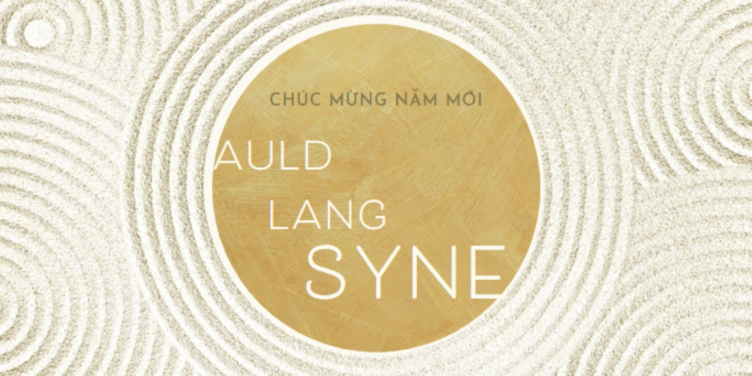 Chúc mừng năm mới (auld lang syne) white modern-simple