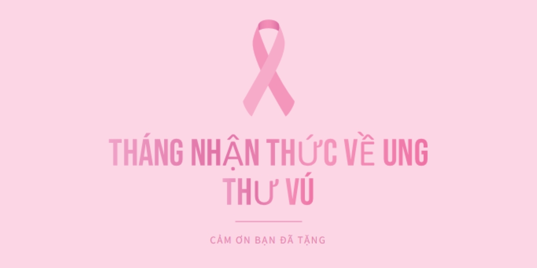 Tháng nhận thức về ung thư vú pink modern-simple
