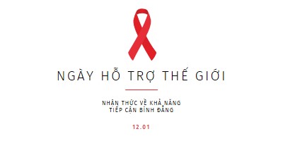 Nâng cao nhận thức về AIDS white modern-simple