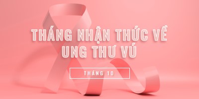 Nhận thức về ung thư vú pink modern-bold