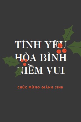 Hòa bình, yêu thương, niềm vui gray modern-simple