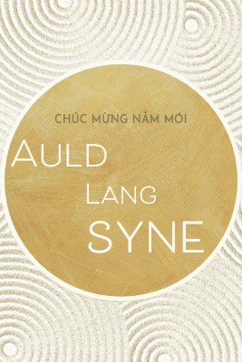 Chúc mừng năm mới (auld lang syne) white modern-simple