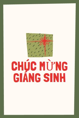 Quà giáng sinh vui vẻ white whimsical-color-block