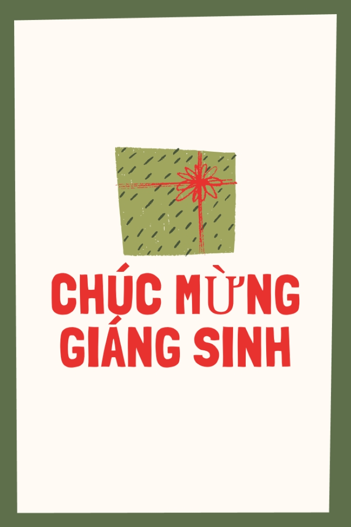 Quà giáng sinh vui vẻ white whimsical-color-block