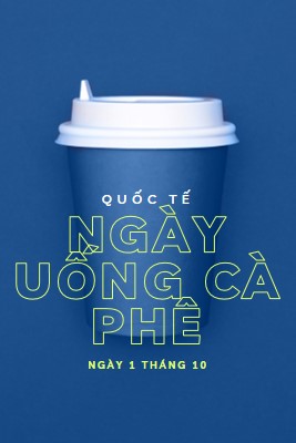 Văn hóa quán cà phê blue modern-bold