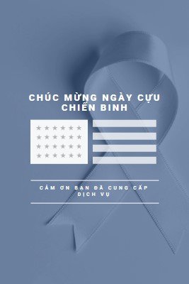 Vinh danh cựu chiến binh Hoa Kỳ gray modern-simple