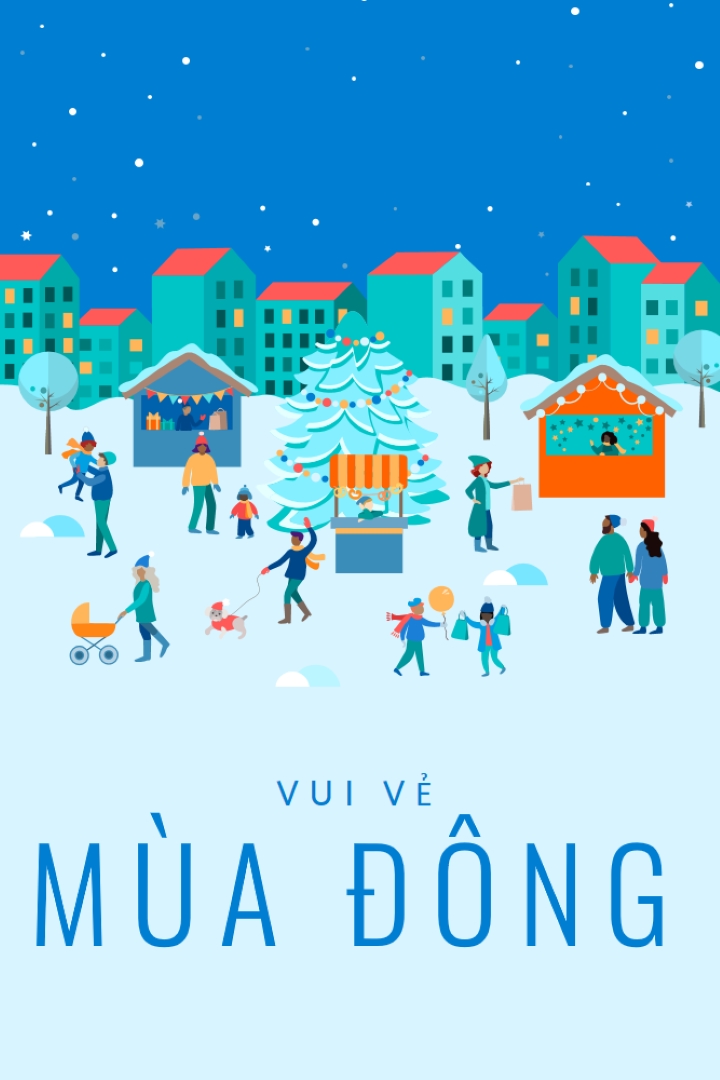 Tiện nghi lạnh blue whimsical-color-block