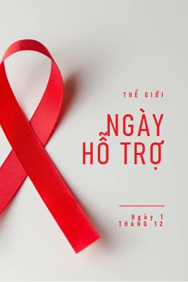 Nhận thức về AIDS gray modern-simple