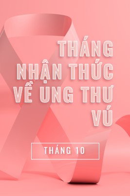 Nhận thức về ung thư vú pink modern-bold