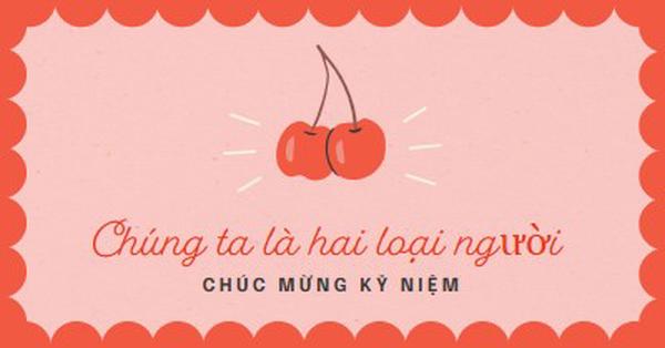 Chúng ta là hai loại người red illustration,retro,playful