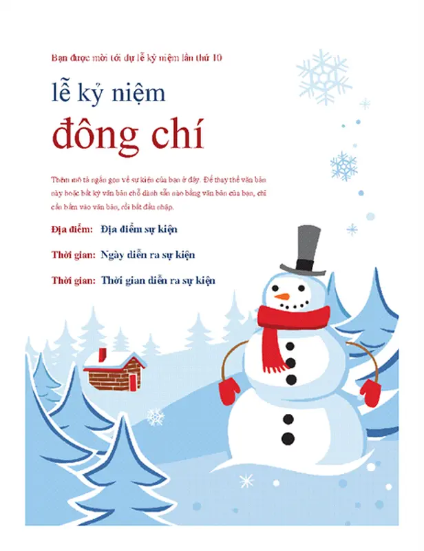 Tờ bướm tiệc mùa đông