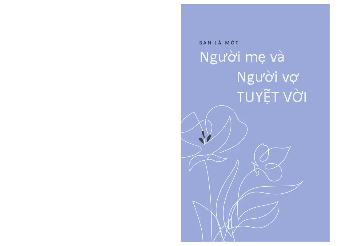 Thiệp duyên dáng cho Ngày của Mẹ organic-simple