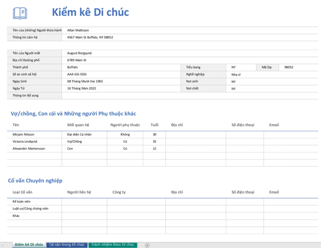 Chứng thực Kiểm kê modern simple