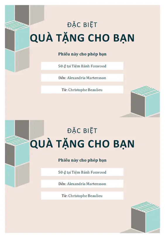 Chứng nhận quà tặng pink modern-geometric