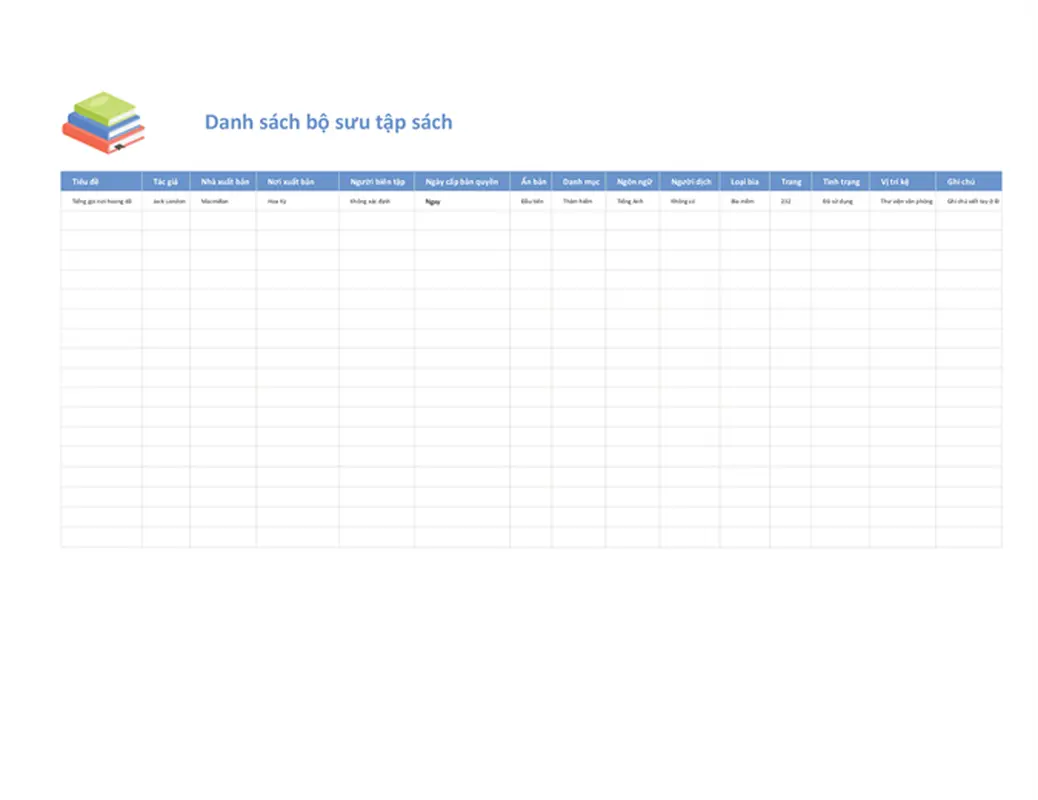 Danh sách bộ sưu tập sách modern simple