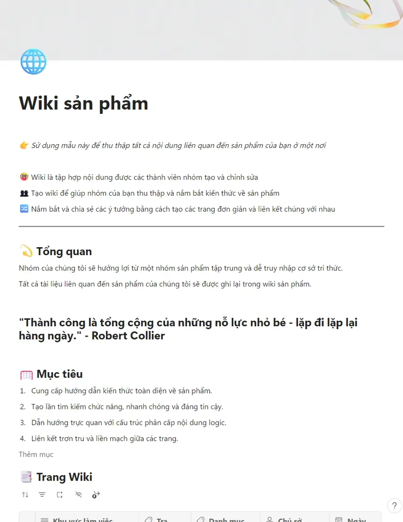 Wiki sản phẩm