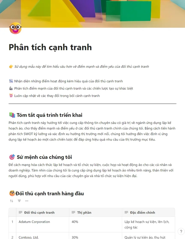 Phân tích cạnh tranh