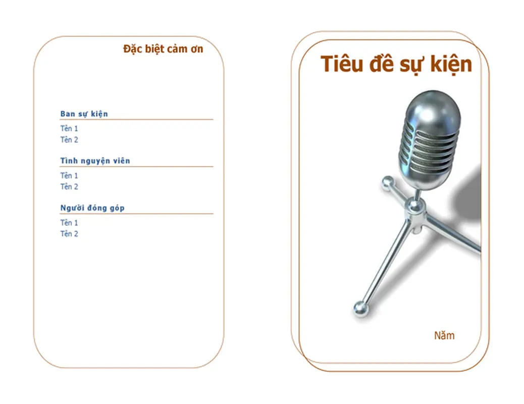 Chương trình sự kiện (một nửa)