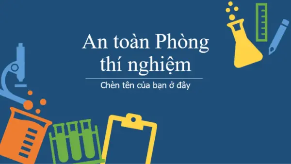 An toàn phòng thí nghiệm blue modern color block