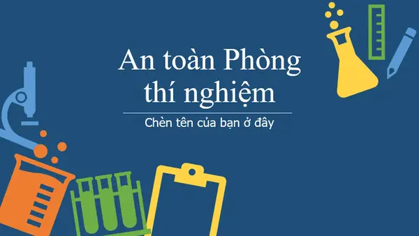 An toàn phòng thí nghiệm modern color block