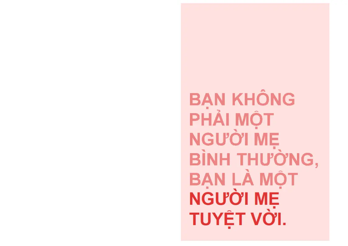 Thiệp mẹ tuyệt vời chúc mừng Ngày của Mẹ pink modern-simple