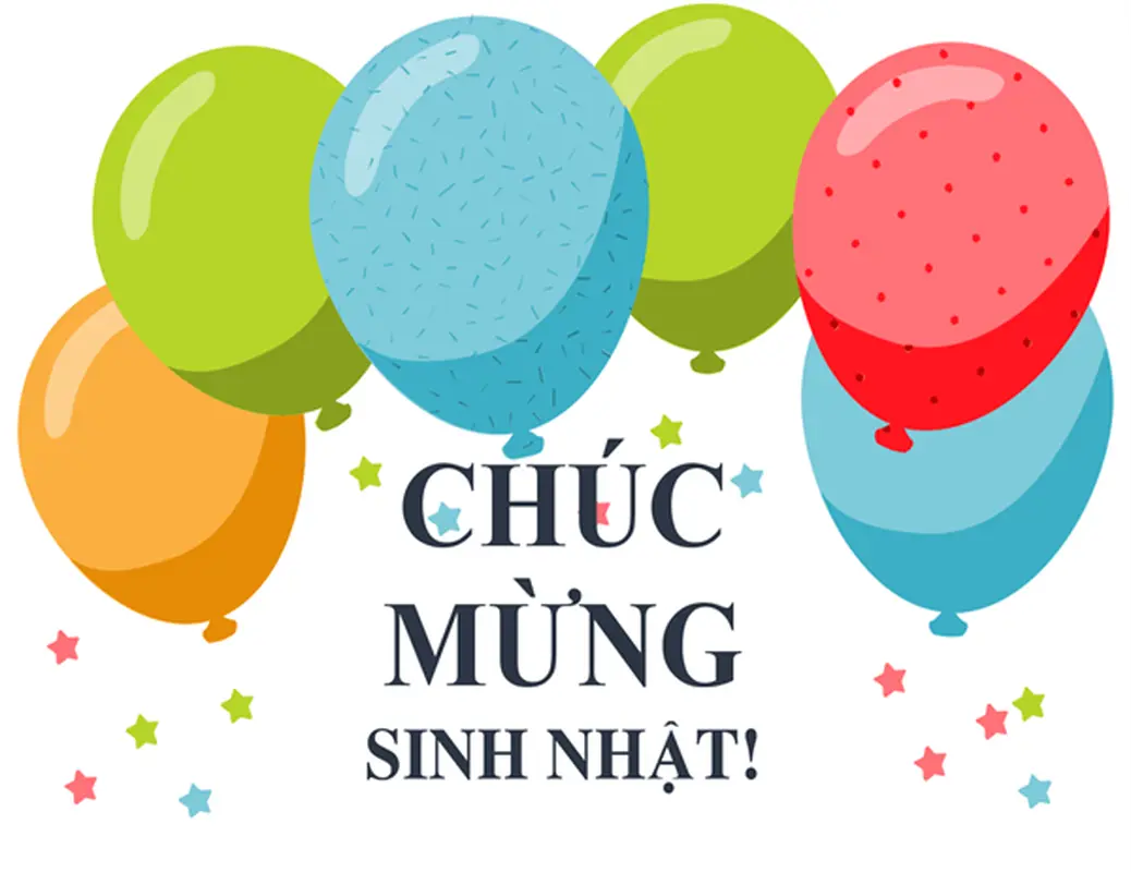 Thiếp sinh nhật hình bóng bay