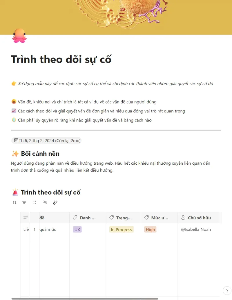 Trình theo dõi sự cố