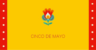 Cinco de Mayo yellow modern-color-block