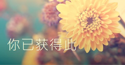 繁荣的花瓣 yellow modern-simple