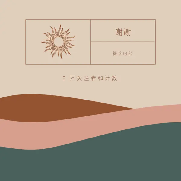 20k 关注者和计数 pink organic-boho