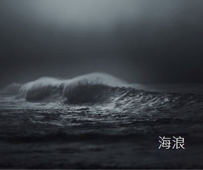 黑暗的海浪 gray modern-simple